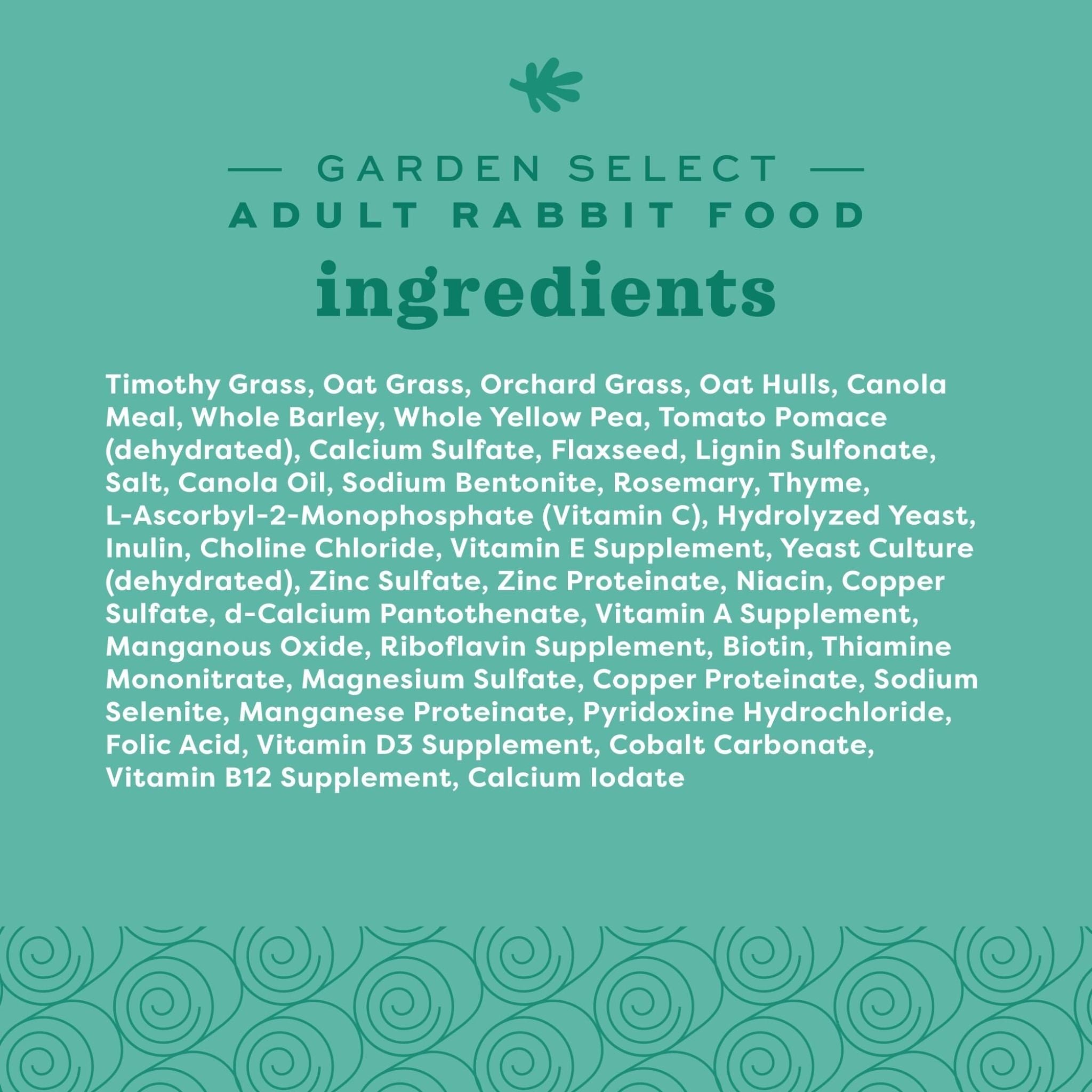 Oxbow Garden Select Adult Rabbit Food