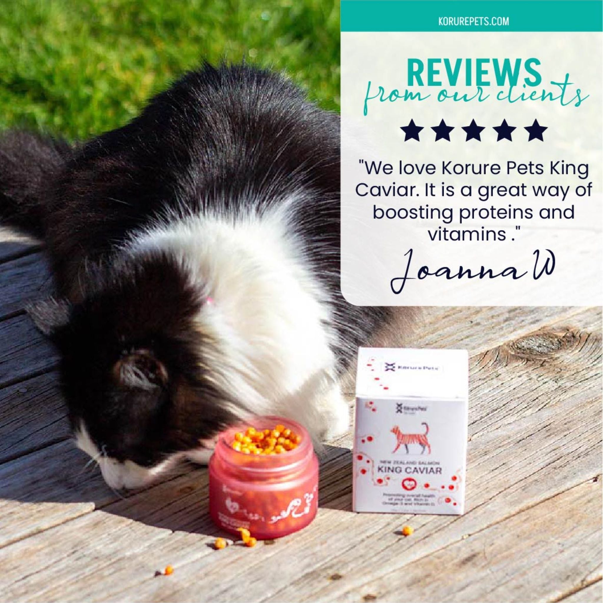 Korure Pets King Salmon Caviar for Cats