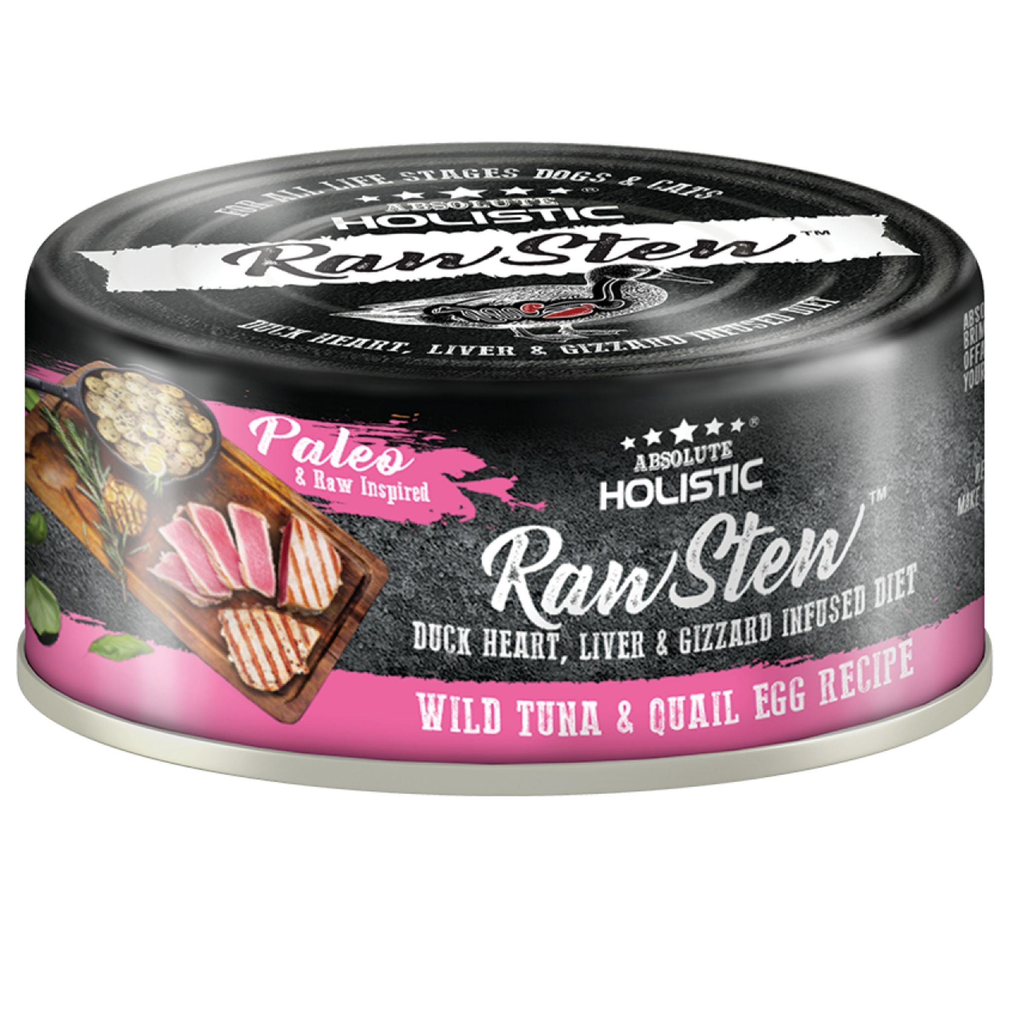 Absolute Holistic Raw Stew Cat & Dog Food Tuna & Quail Egg