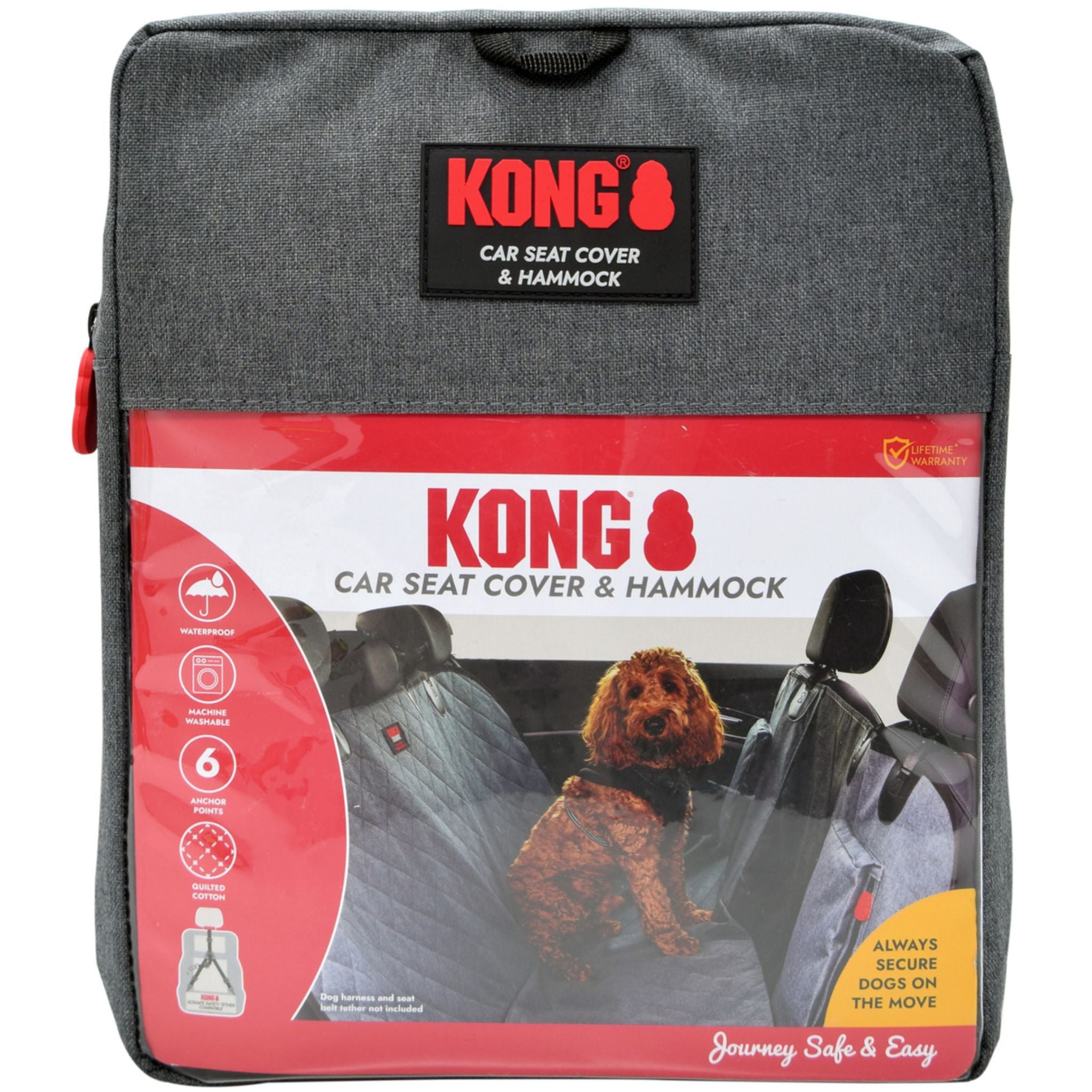 KONG Travel 2-In-1 Bench Seat Cover & Dog Hammock