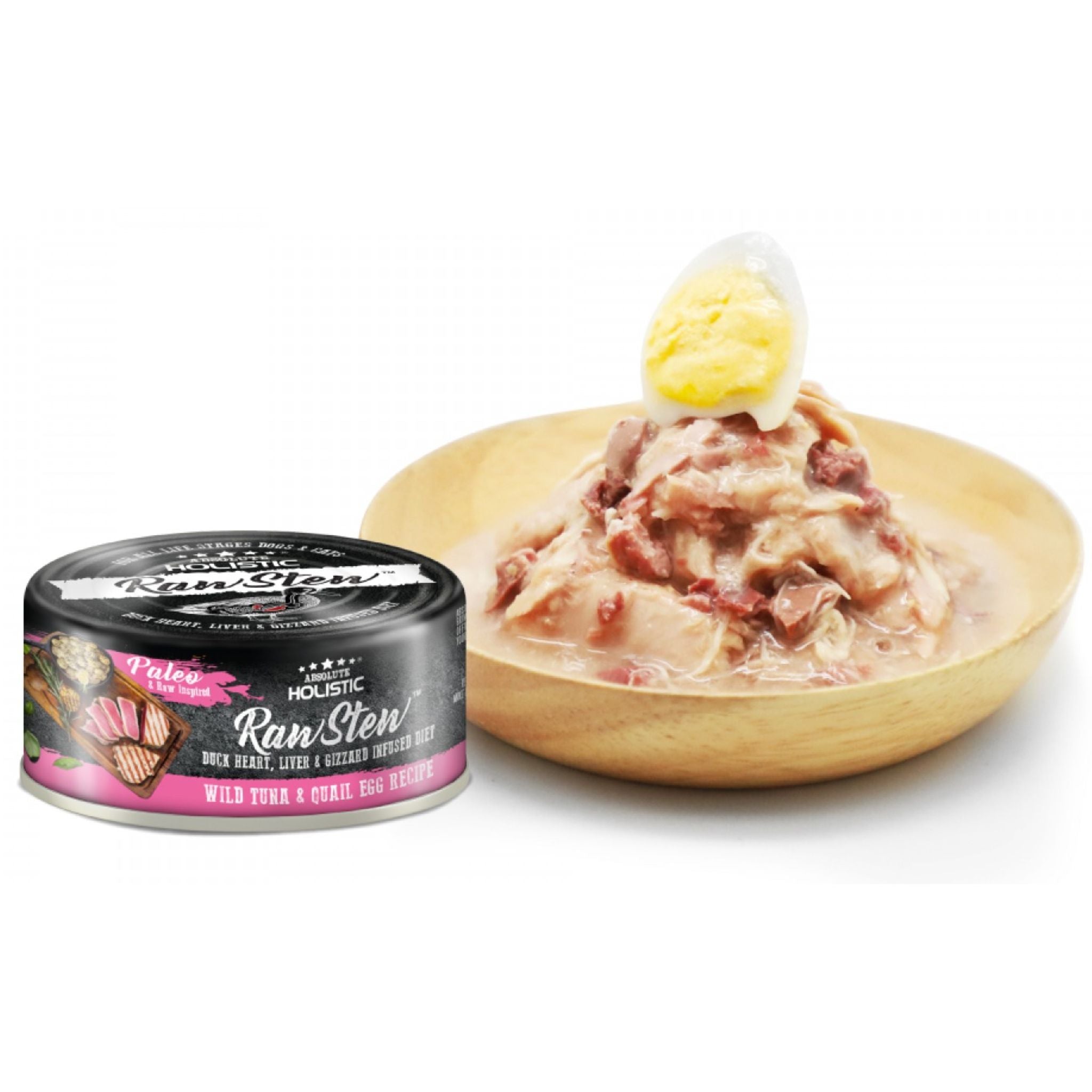 Absolute Holistic Raw Stew Cat & Dog Food Tuna & Quail Egg