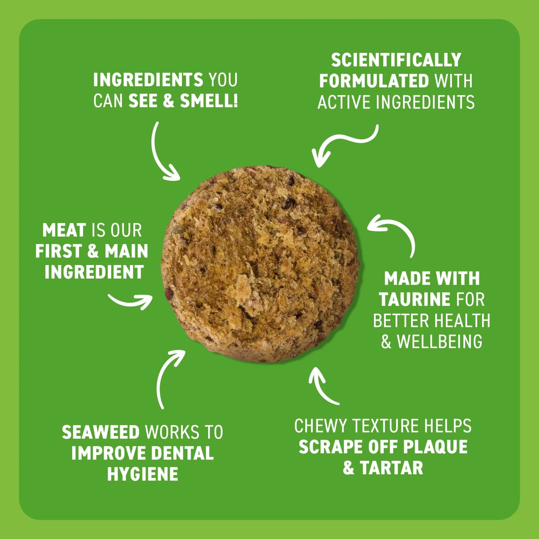 Bell and Bone Adult Cat Dental Bites - Chicken with Blueberry