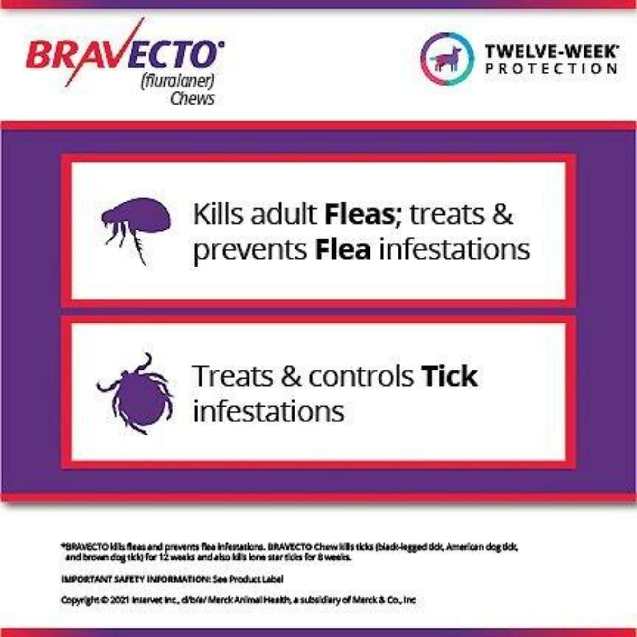 Bravecto Dog Chew Yellow 2-4.5kg 1 Tablet | PeekAPaw Pet Supplies