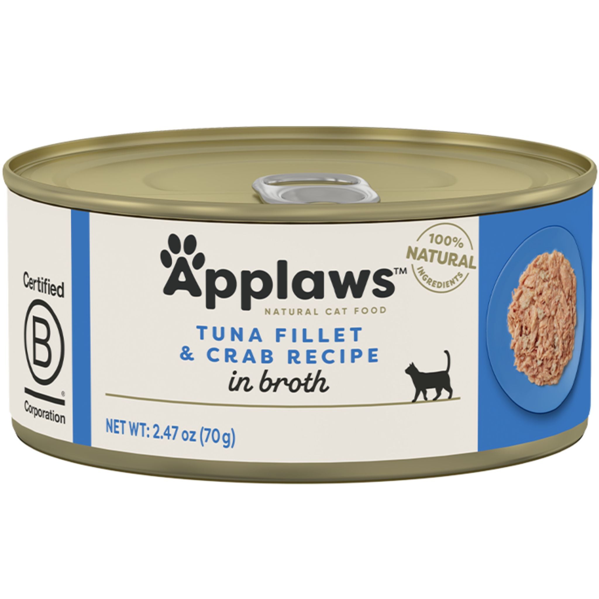Applaws Natural Wet Cat Food Tuna Fillet with Crab