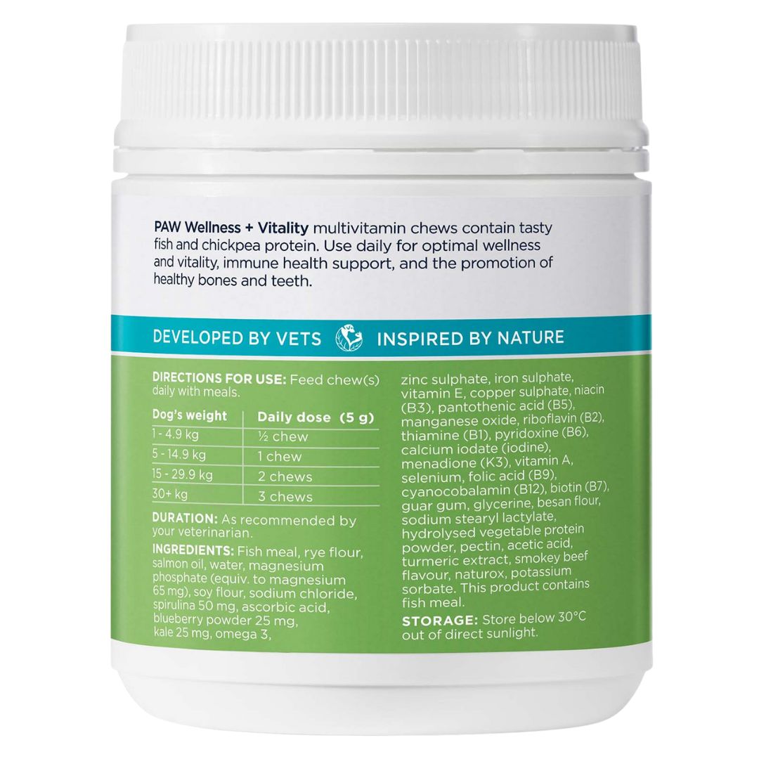 PAW by Blackmores Wellness + Vitality Multivitamin & Wholefood Chews