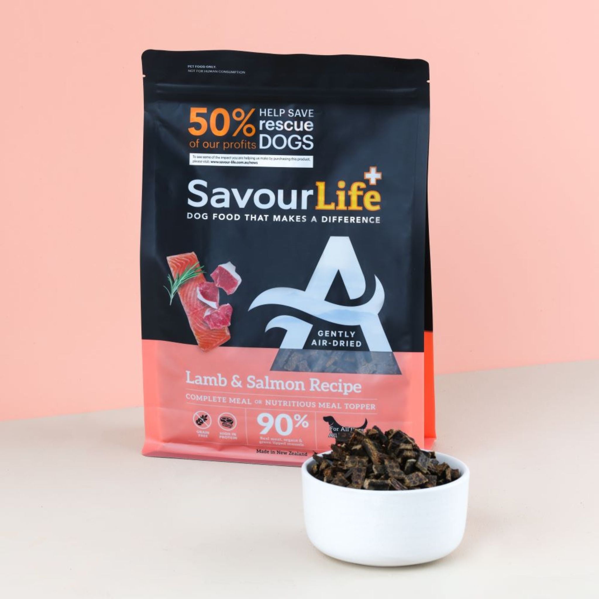 SavourLife Air Dried Adult Lamb & Salmon Recipe Dry Dog Food