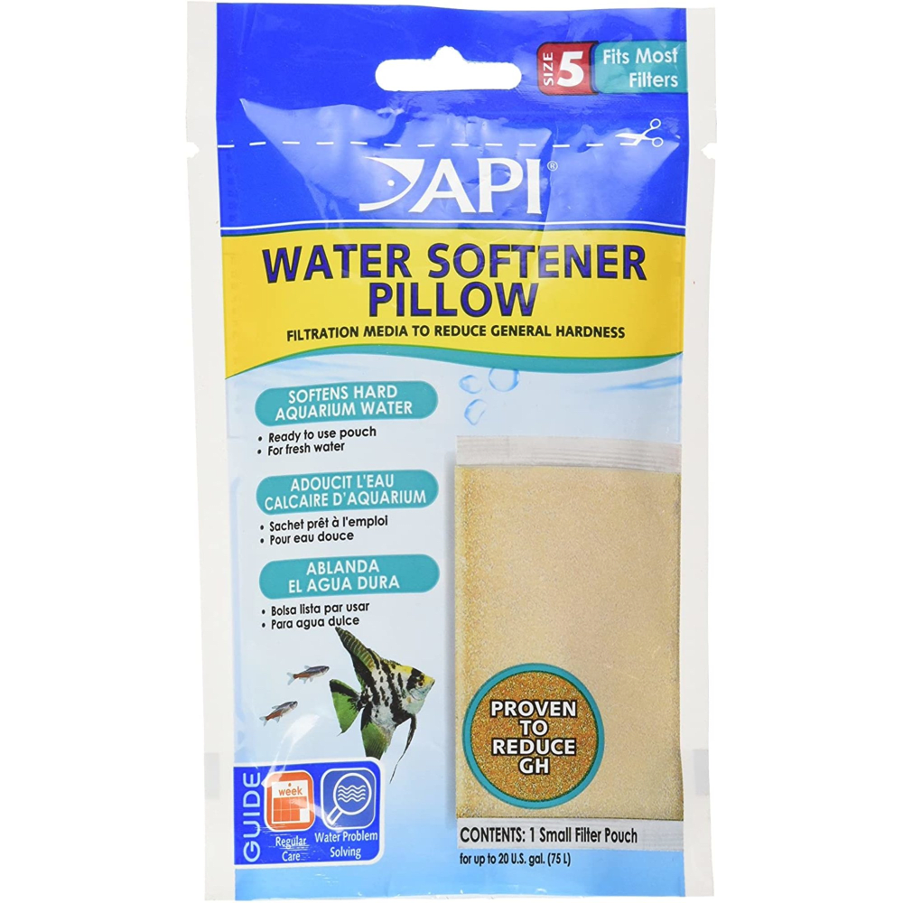 API Water Softener Pillow filtration media pouch, front of pack