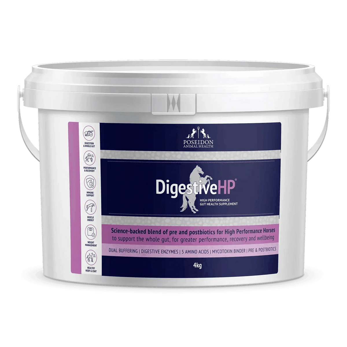 Poseidon Animal Health Digestive HP 4kg tub front of pack