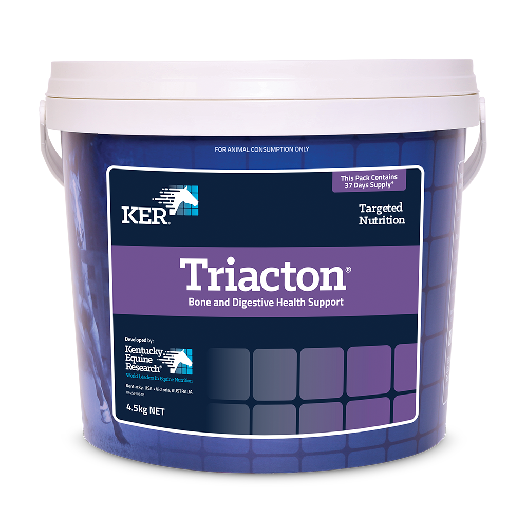 KER Triacton 4.5kg bucket, bone density and digestive supplement for horses