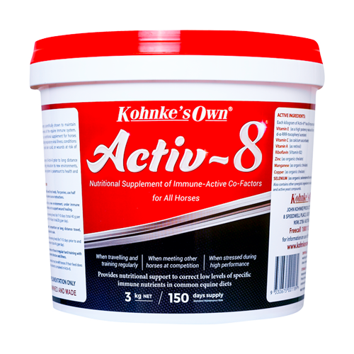 Kohnke's Own Activ-8 horse immune supplement 3kg pack