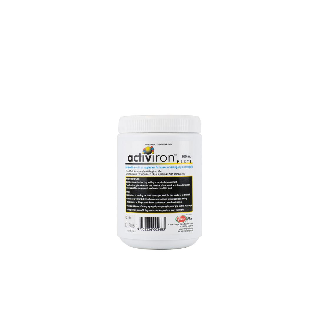 Value Plus Activiron Paste for horses 900ml tub