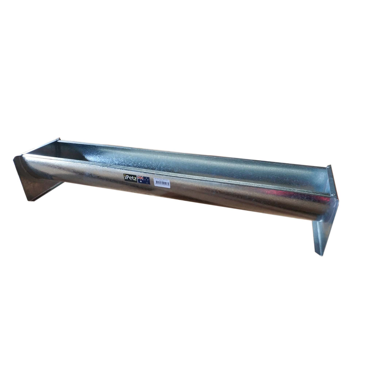 iPetz galvanised poultry feed trough 30 inch