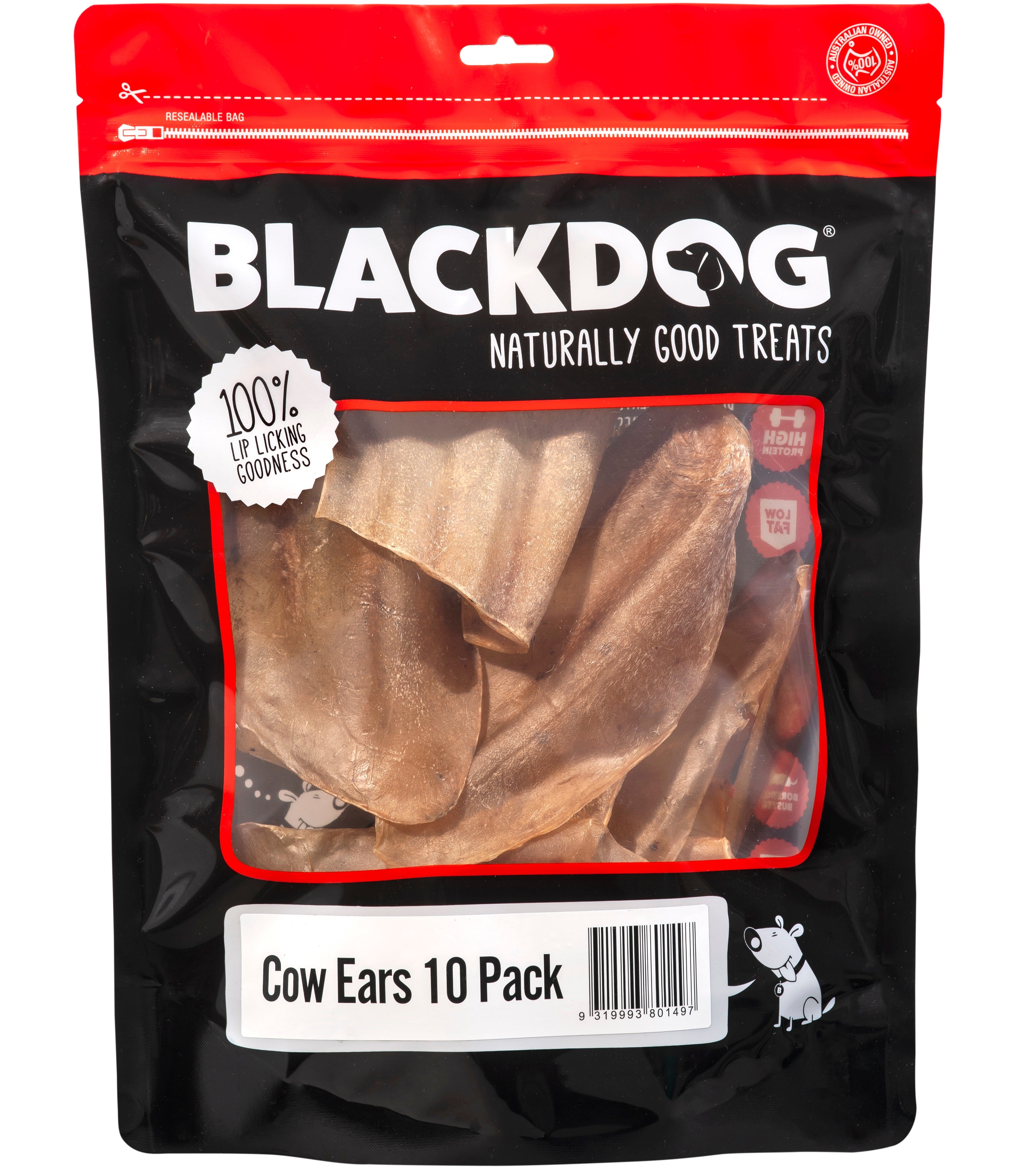 Blackdog Cow Ears Dog Treats 10pk