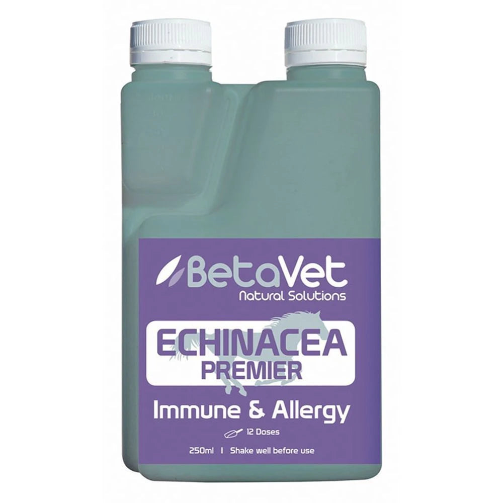 BetaVet Echinacea Premier immune and allergy tonic, 250ml twin-neck dosing bottle