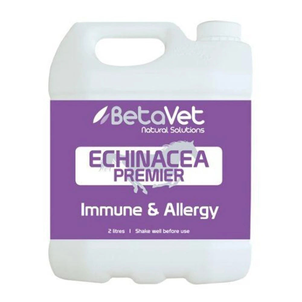 BetaVet Echinacea Premier in the 2 litre white handled container with a purple label