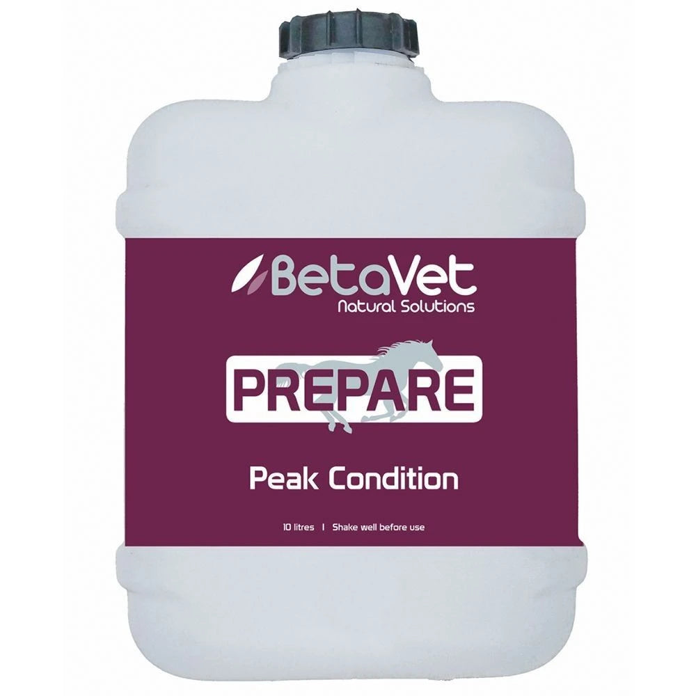 BetaVet Prepare Peak Condition in the 10 litre drum with a black screw cap