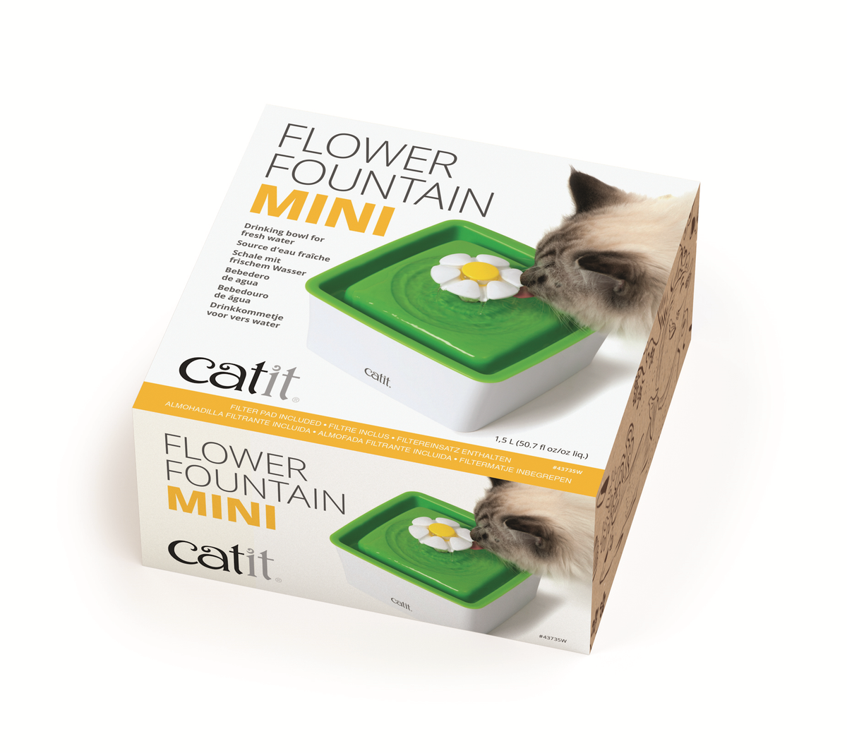 Catit Mini Flower Cat Drinking Fountain 1.5L