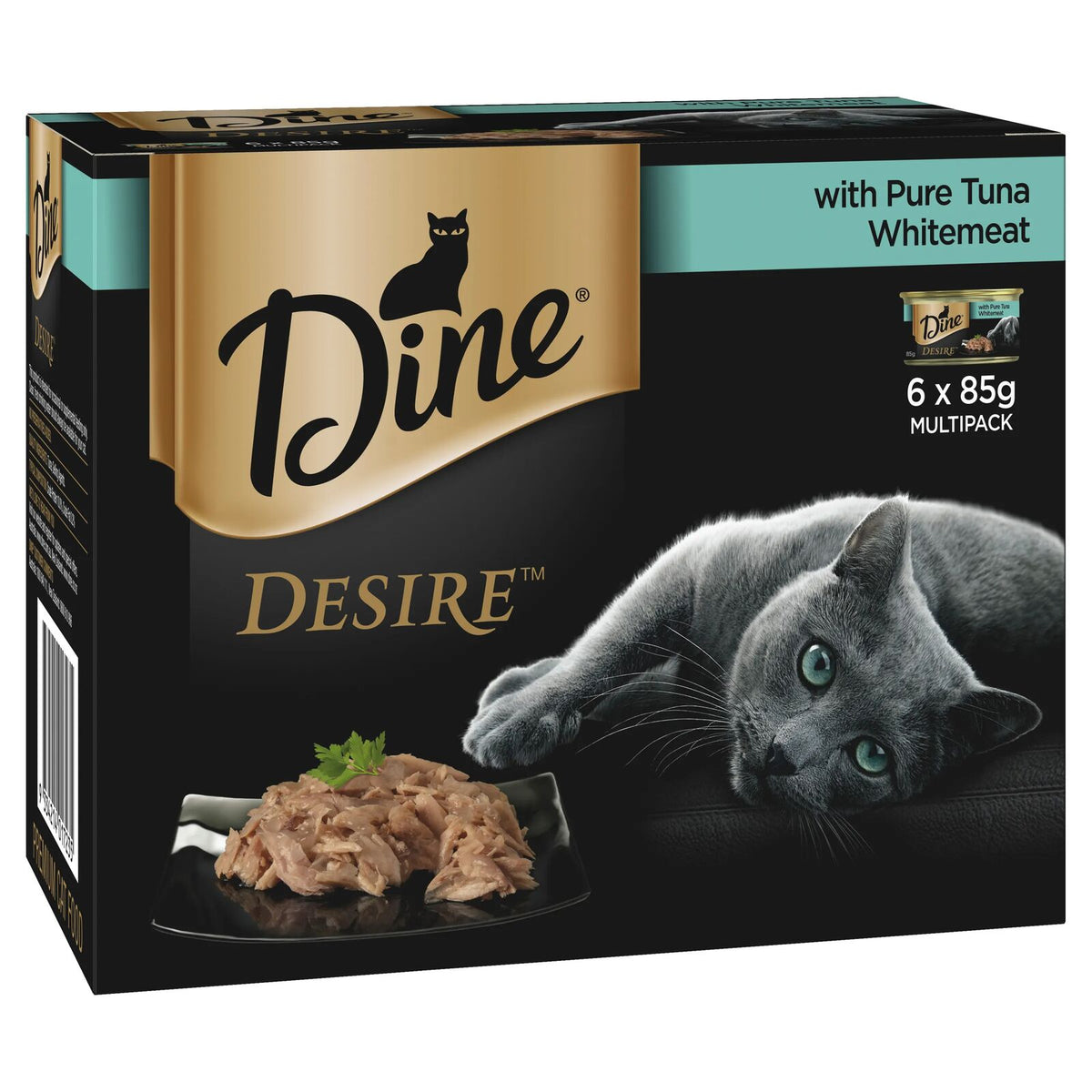 Dine Desire Pure Tuna Whitemeat 85g trays 6 pack sleeve