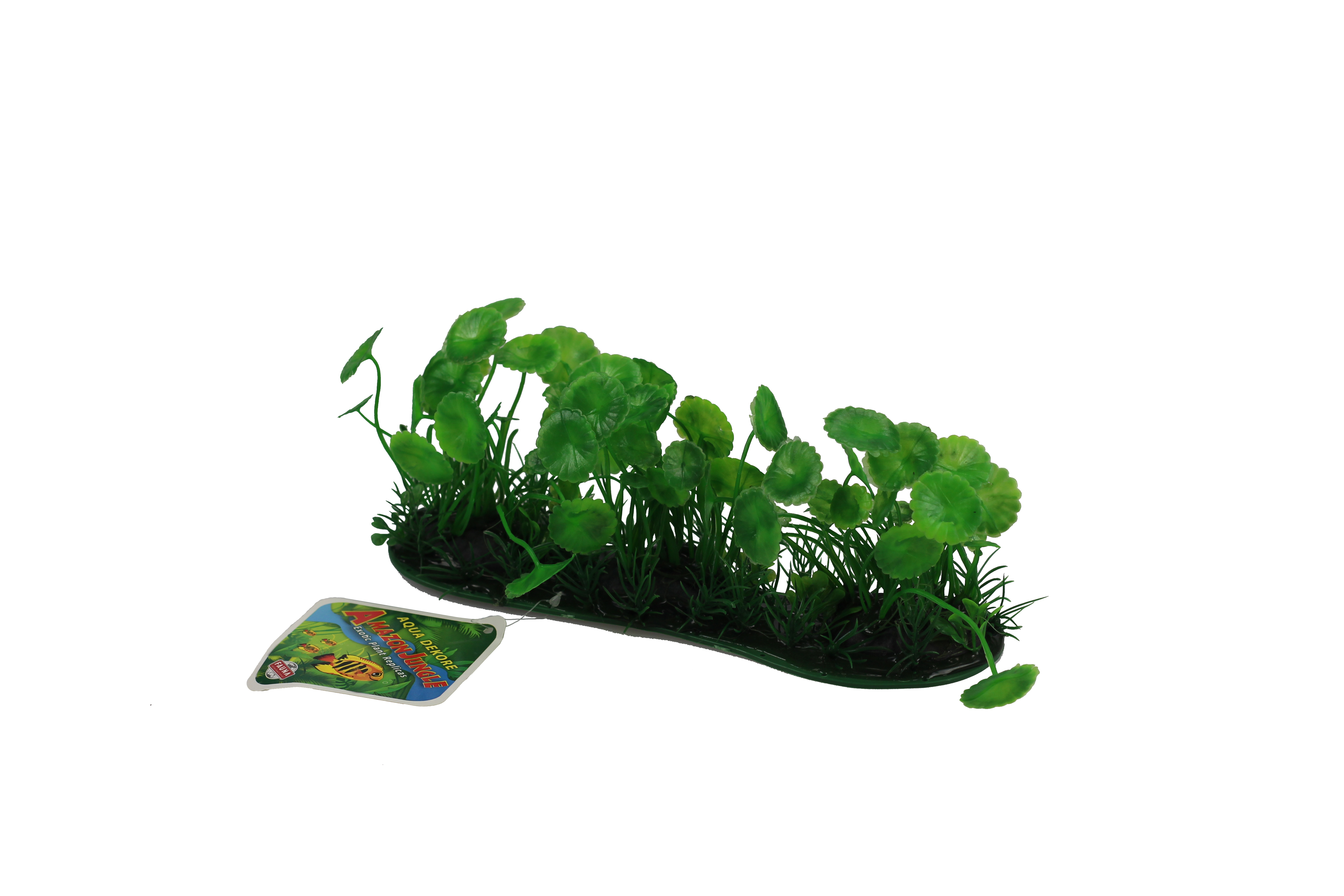Amazon Jungle Banana Lilly Covered Pad artificial aquarium plant, 27 x 10cm