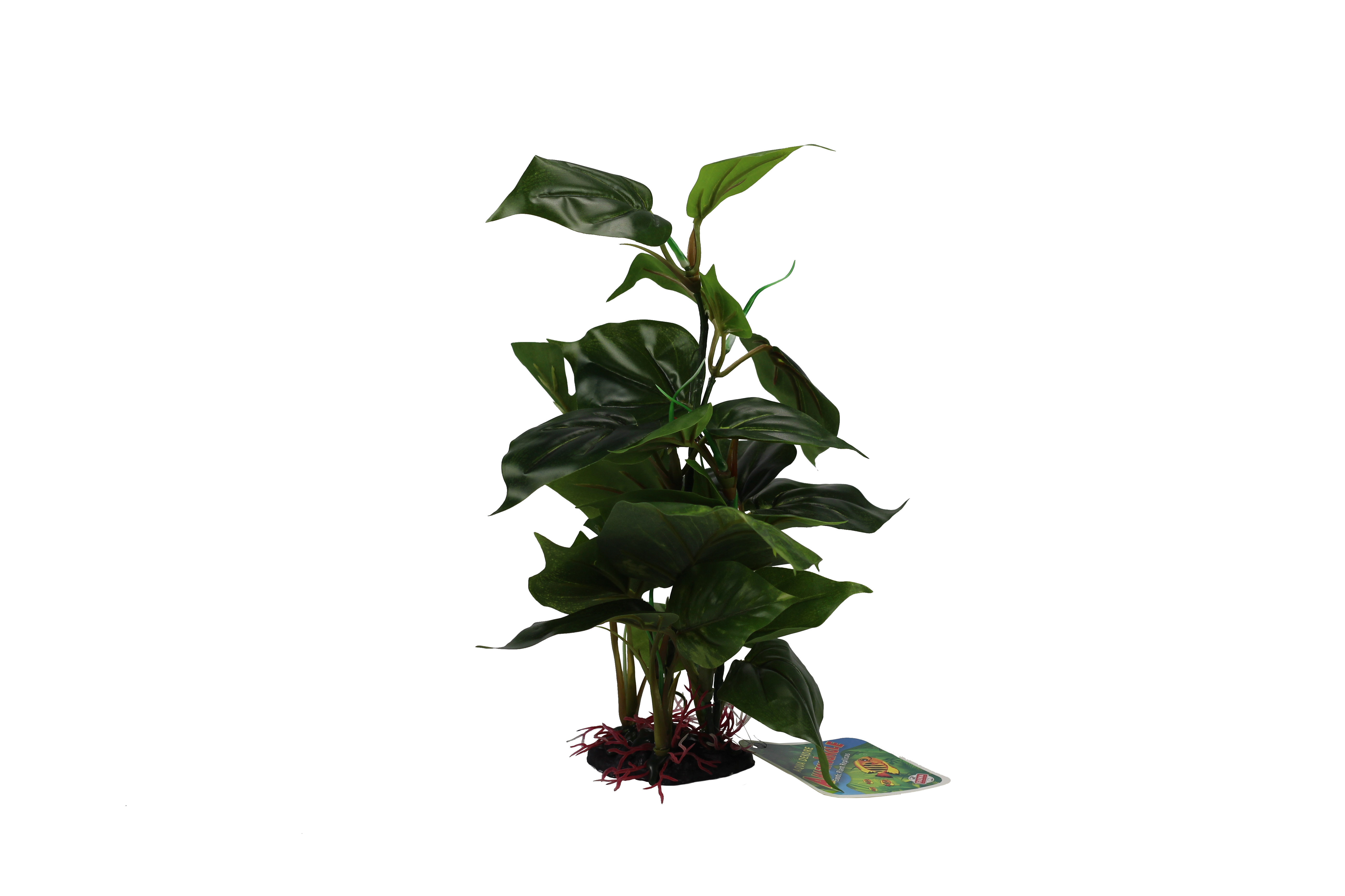 Amazon Jungle Anubius on Rock artificial aquarium plant, large 20 x 30cm