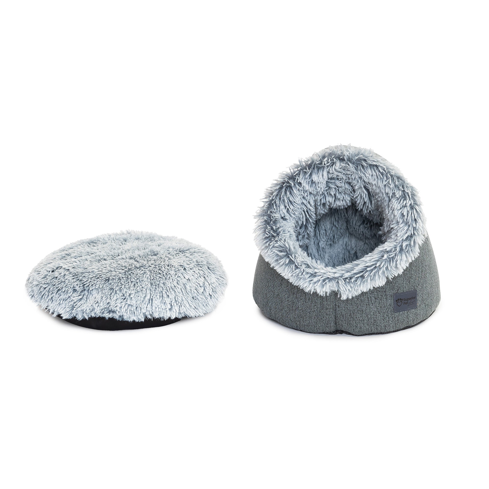 Interior of the Superior Pet Goods Calming Pet Dome with the cushion removed
