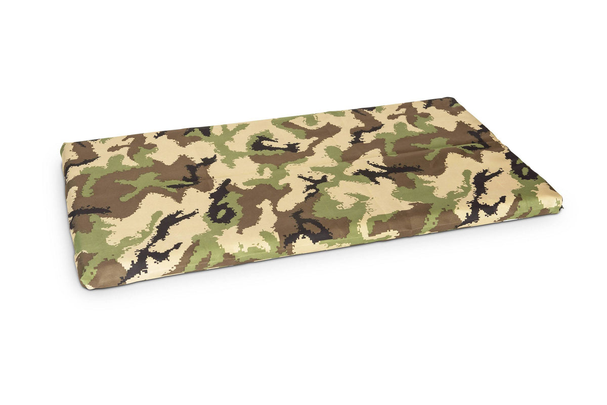 Superior Pet Goods Camo Dog Mat in camouflage print canvas