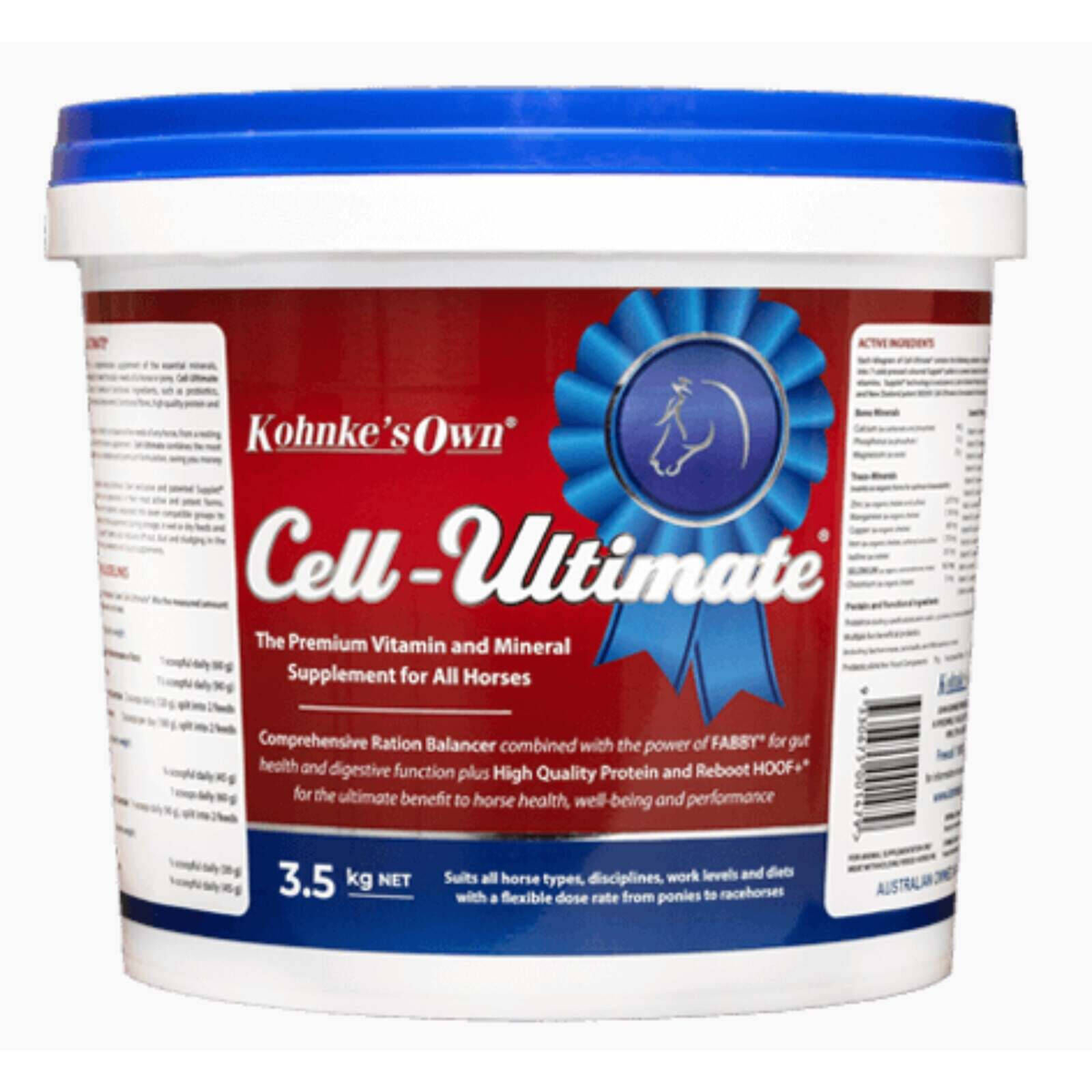 Kohnke's Own Cell-Ultimate horse ration balancer 3.5kg pack front of pack