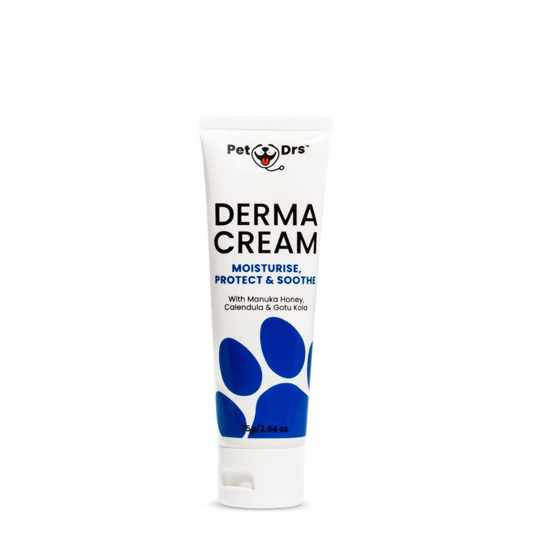 Pet Drs Derma Cream for dogs, 75g and 150g jars