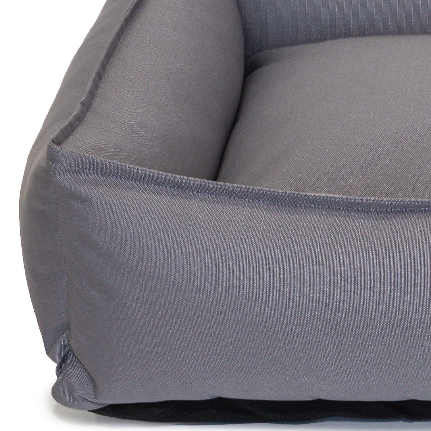 Ripstop fabric and zip detail on the Superior Pet Goods Dog Lounger