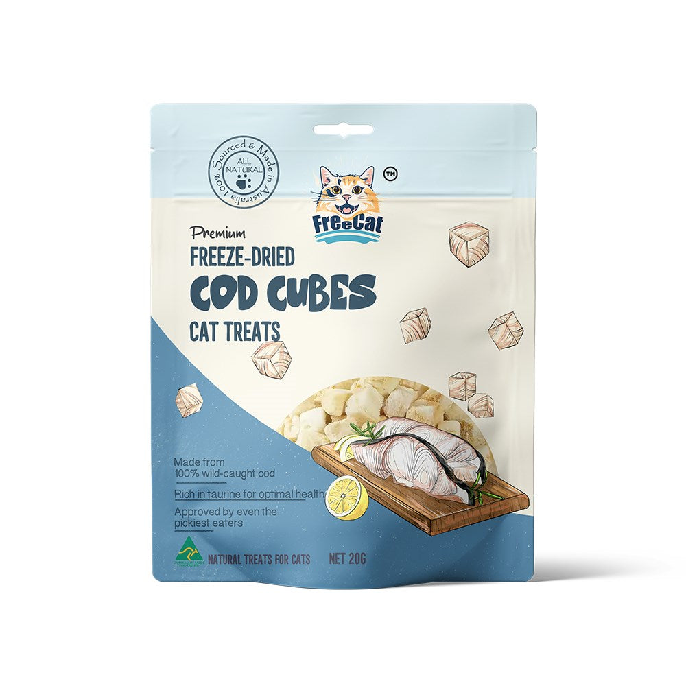 FreeCat Freeze Dried Cod Cube Cat Treats
