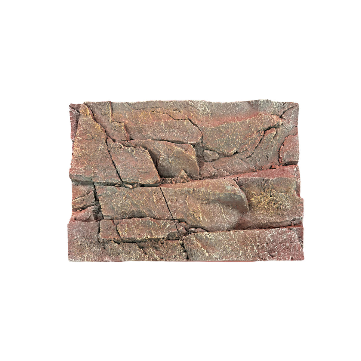 Eco Tech Rock Wall Terrarium Background 58.5 x 7 x 41.5cm - Dark | PeekAPaw Pet Supplies