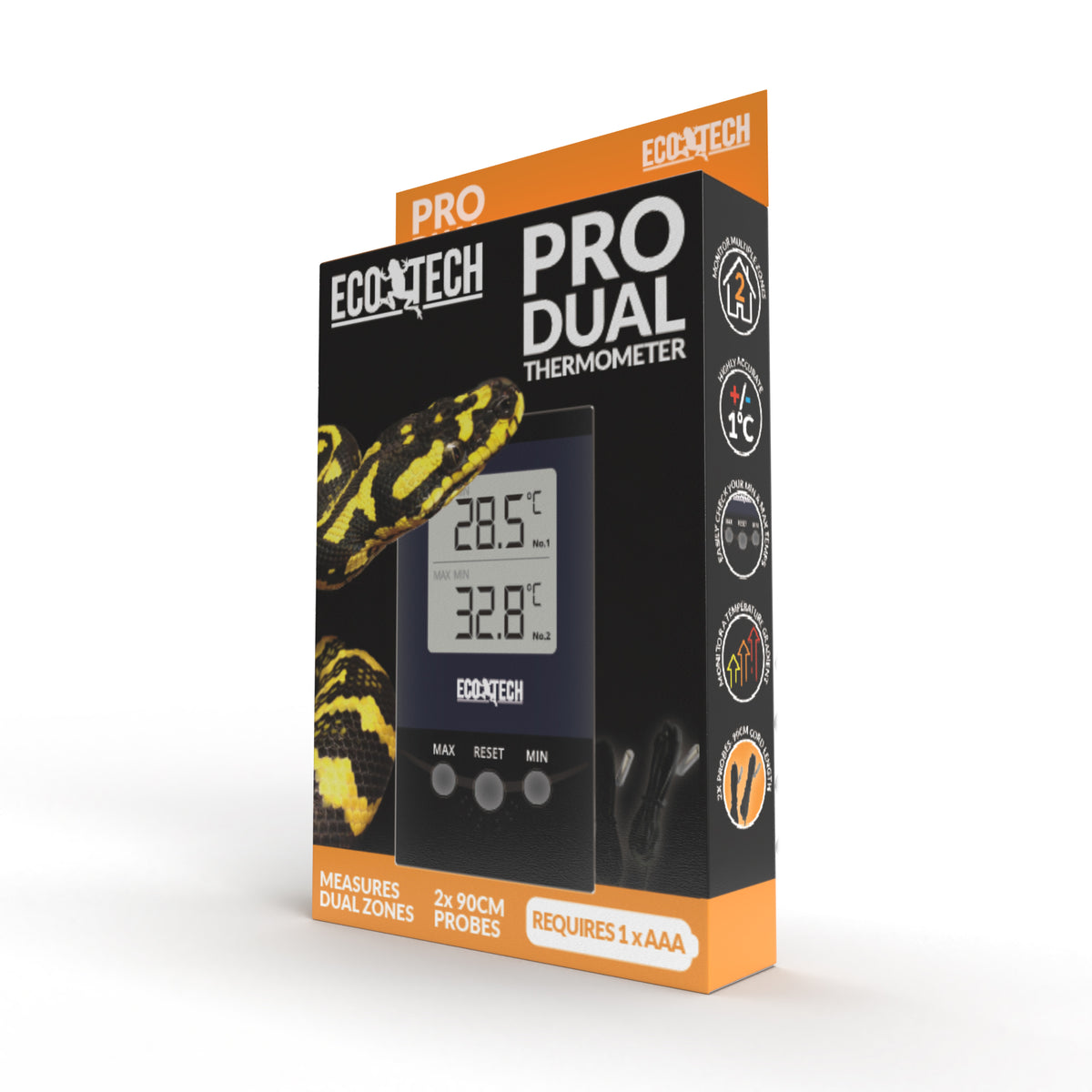 Eco Tech Dual Probe Digital Thermometer | PeekAPaw Pet Supplies