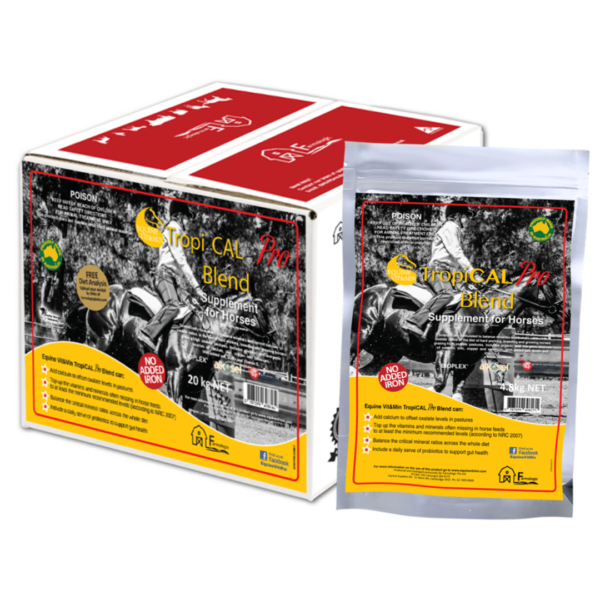 Equine Vit&Min EVM TropiCAL Pro Blend calcium and vitamin supplement for horses