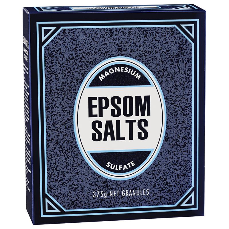Faulding Epsom Salts magnesium sulphate 375g pack front