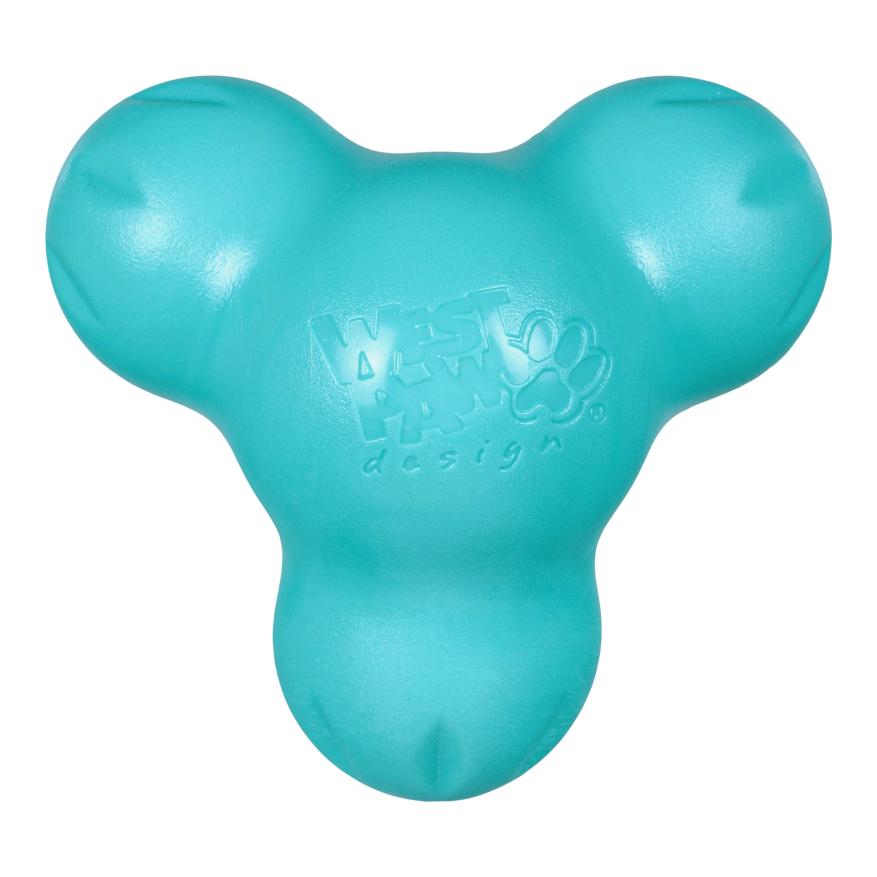 West Paw Tux Treat Dispensing Dog Toy - Small Teal by PeekAPaw