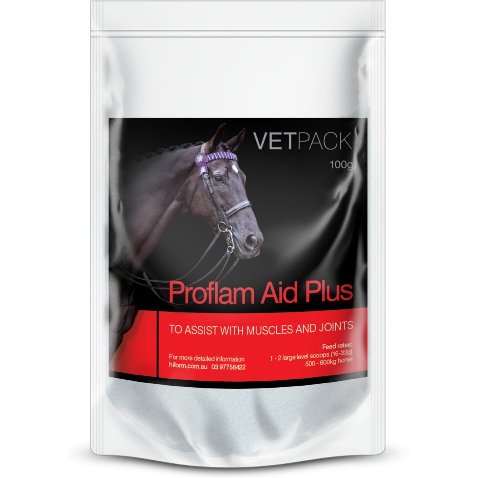 Hi Form ProflamAid Plus 100g vet pack sachet label