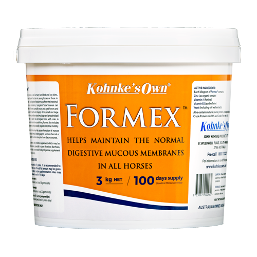 Kohnke's Own Formex horse gut supplement 3kg pack