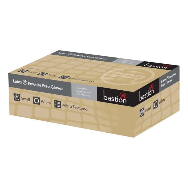 Southern Syringe latex powder-free examination gloves, small, box of 100