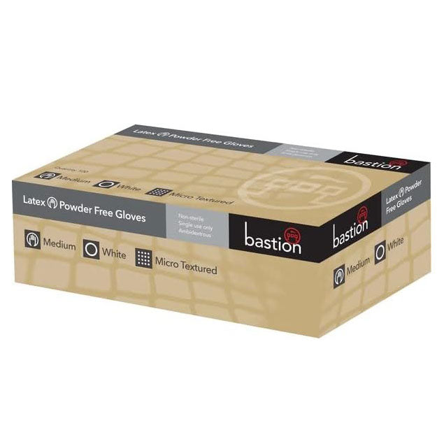 Southern Syringe latex powder-free examination gloves, medium, box of 100