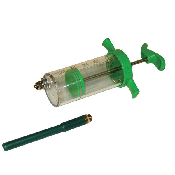 Genia Agriplast green Luer Lock syringe