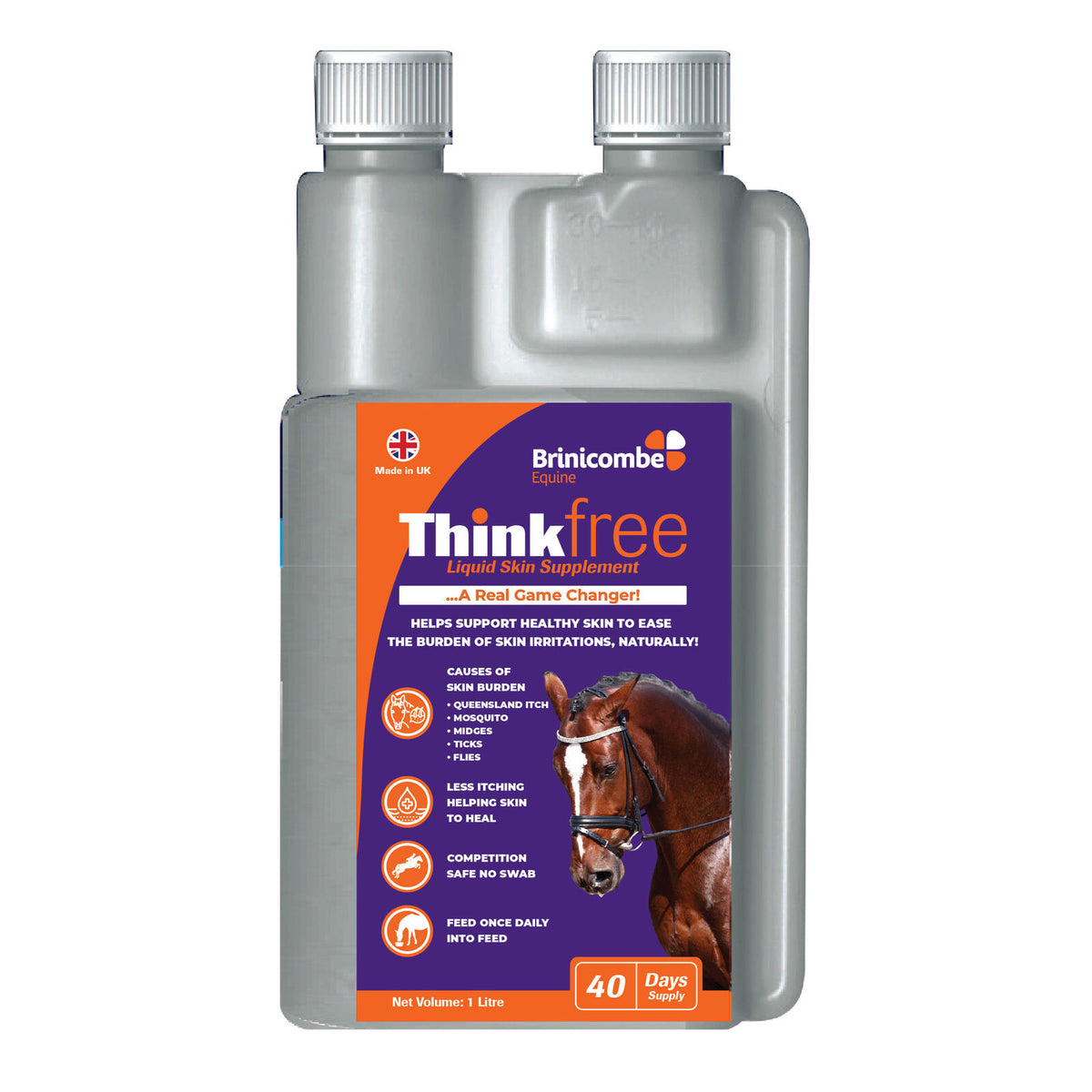 Brinicombe Think Free Joint Supplement Liquid for Horses front of pack