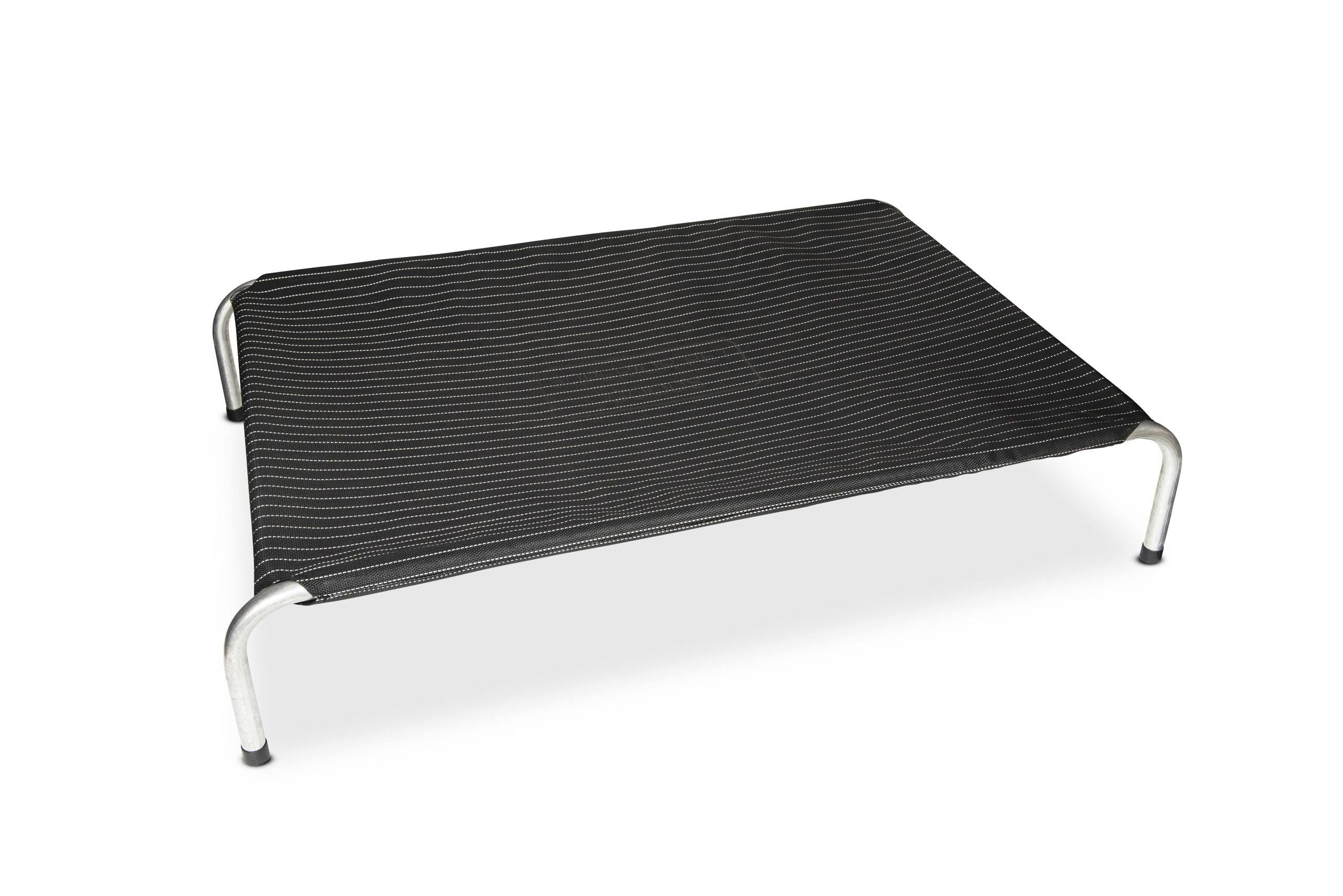 Superior Pet Goods Heavy Duty Flea-Free Pinstripe raised dog bed