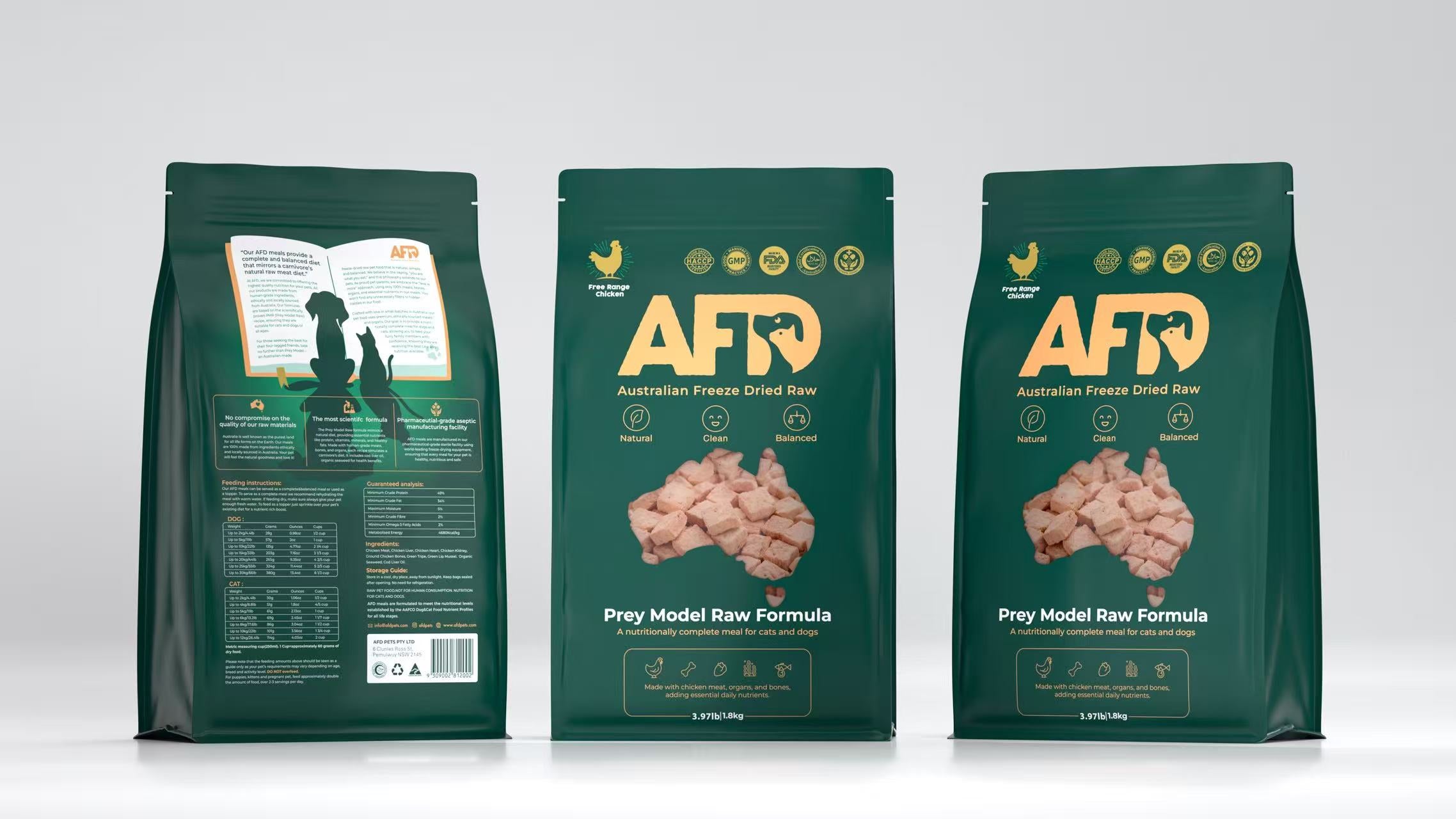 Australian Freeze Dried Raw Chicken Pet Food for Dogs & Cats