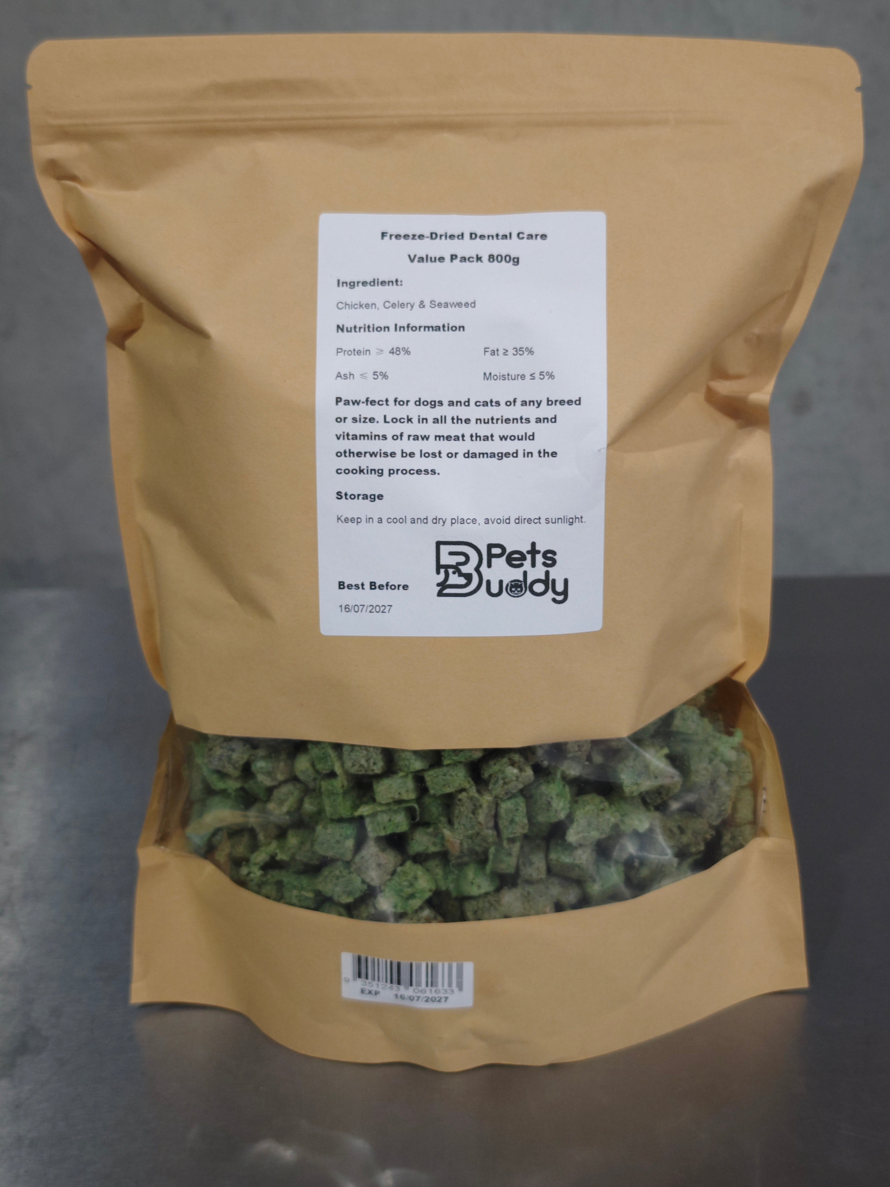 PetsBuddy Dental Care Freeze-Dried Pet Treats for Dogs and Cats