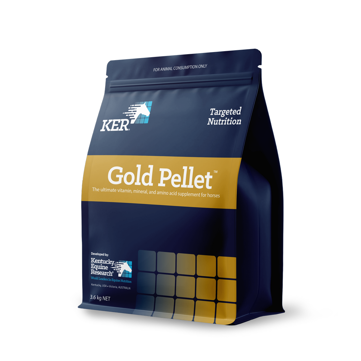 KER Gold Pellet 3.6kg tub, vitamin and mineral pellet for horses