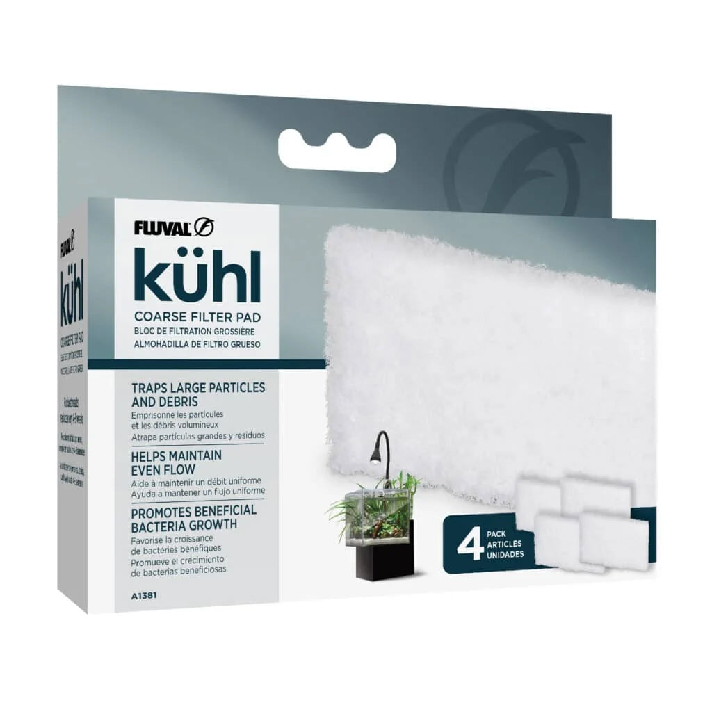 Fluval Kuhl coarse replacement filter pad, 4 pack