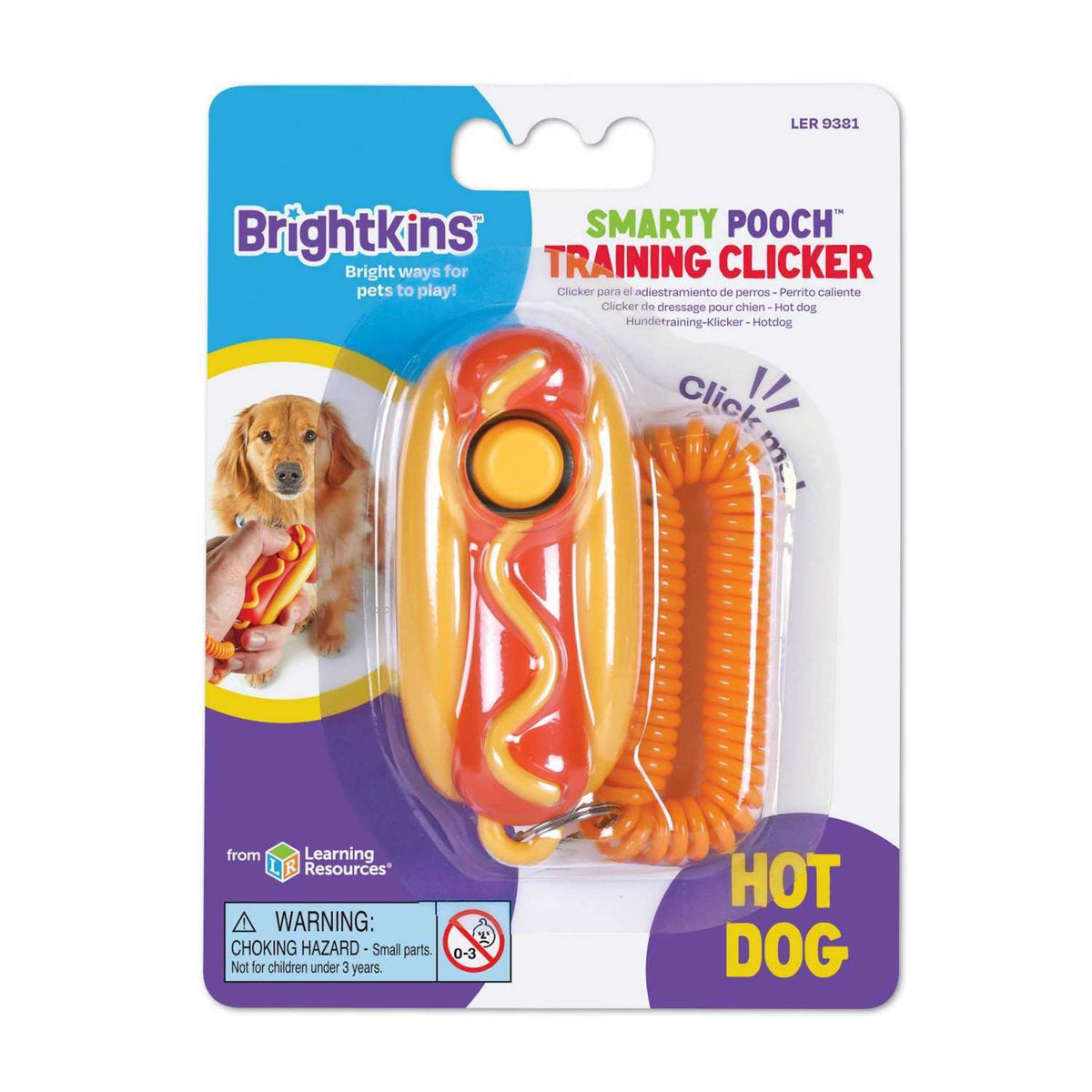 Brightkins Smarty Pooch hot dog training clicker