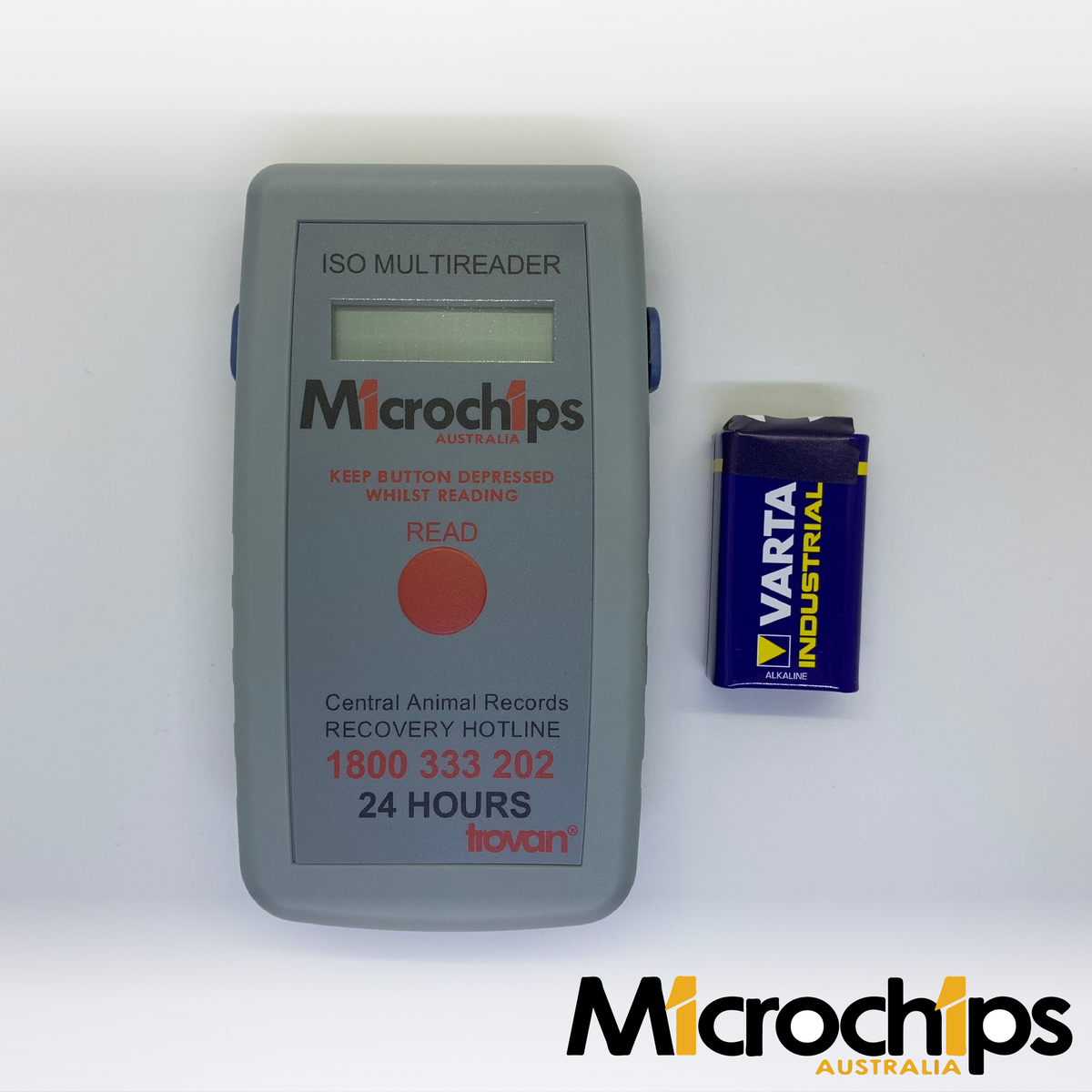 Trovan LID560 ISO microchip reader on white background
