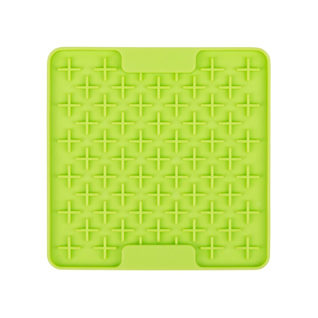 LickiMat Mini Buddy Slow Feeder Mat for Dogs - Green