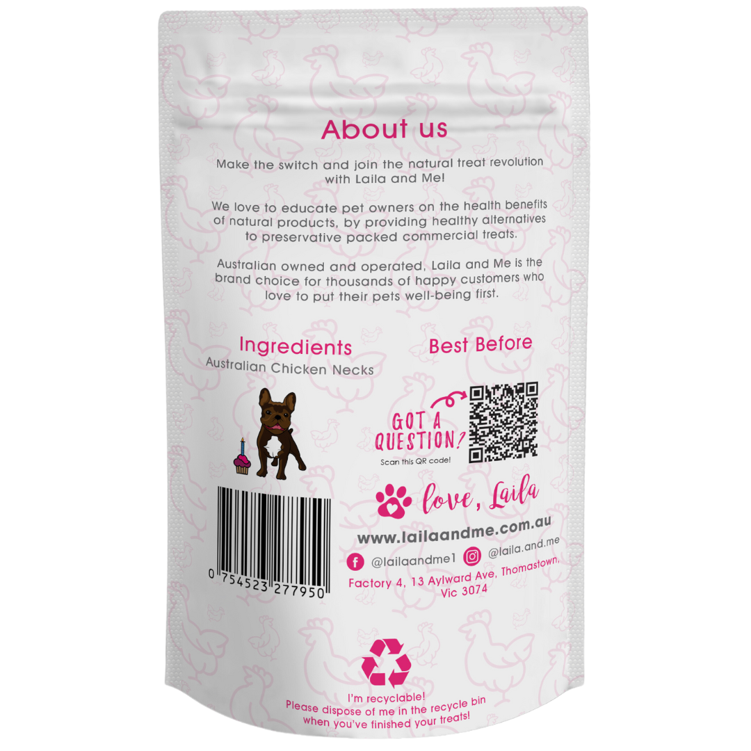 Laila & Me Dehydrated Range Dog Treats Chicken Jerky